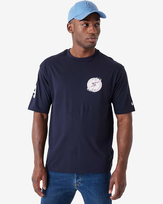 Camiseta New Era Baseball Graphic OS LA Dodgers manga corta azul marino