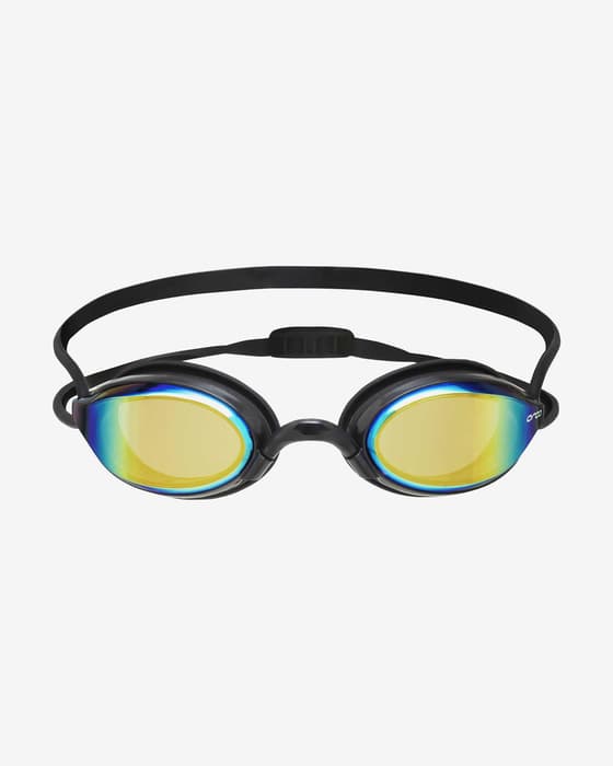 Gafas de natación Orca Killa Hydro negro con lentes espejadas amarillo
