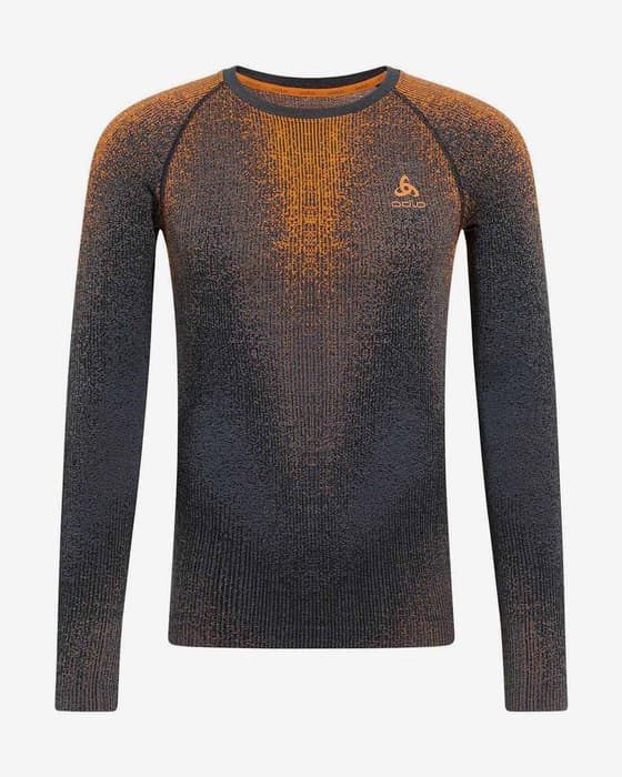 Camiseta interior Odlo Blackcomb manga larga naranja gris oscuro