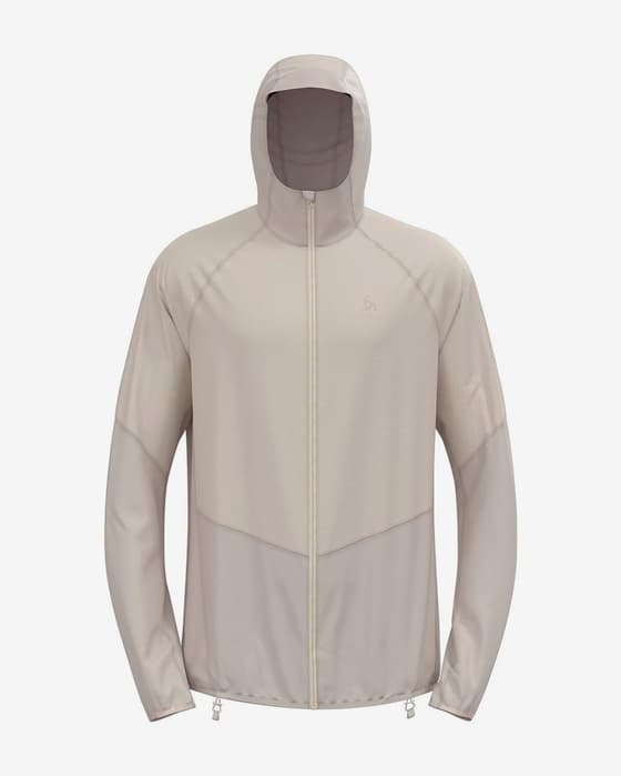 Chaqueta Odlo Dual Dry Waterproof blanco neutro