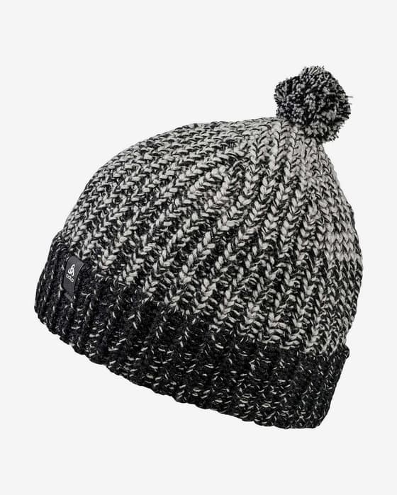 Gorro Odlo Heavy Knit gris oscuro blanco