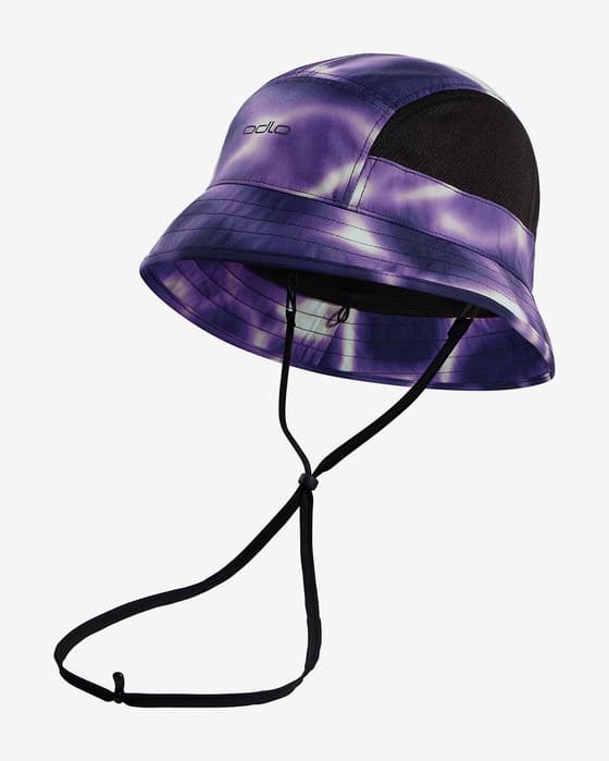 Odlo Performance Light Print Bucket Hat violet black