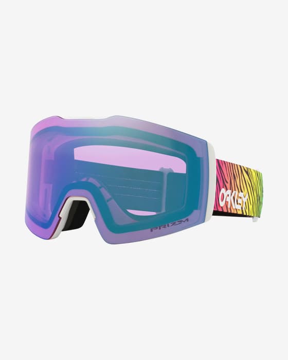Oakley Fall Line M Skibrille Bengal White mit Prizm Snow Iced Iridium Glas