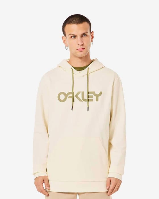 Sudadera con capucha Oakley B1B PO 2.0 blanco logo oro