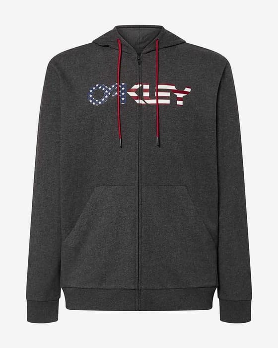 Sudadera con capucha Oakley Teddy Full Zip gris oscuro