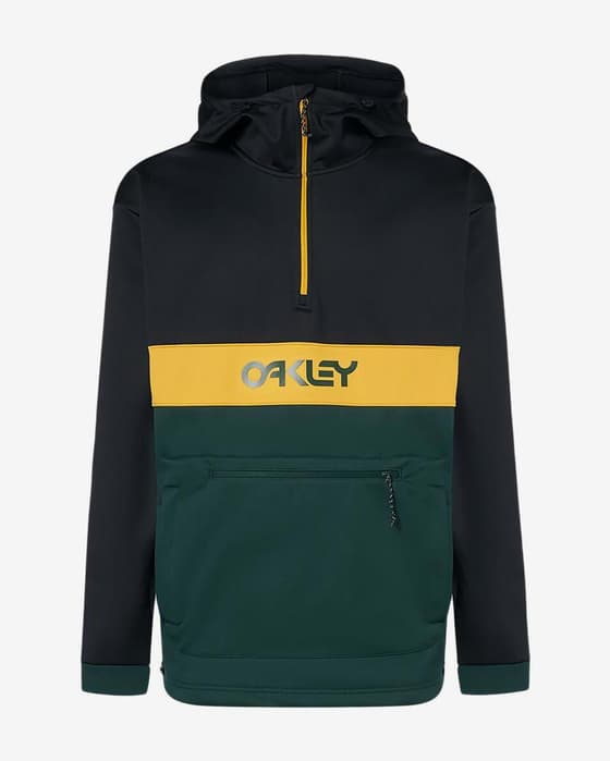 Chaqueta con capucha Oakley TNP Nose Grab Softshell verde negro amarillo