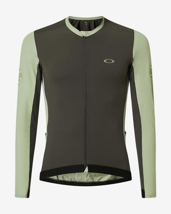 Maillot Oakley Elements Point To Point manche longue gris vert