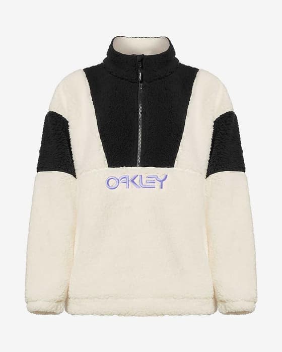 Forro polar Oakley TNP Half Zip RC blanco claro negro mujer