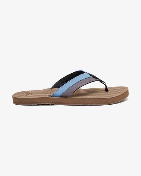 Chanclas Oakley Burkle Flip Flop marrón azul