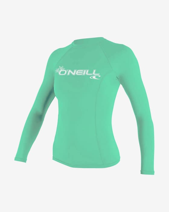 Camiseta O'Neill Basic Skins manga larga verde turquesa mujer