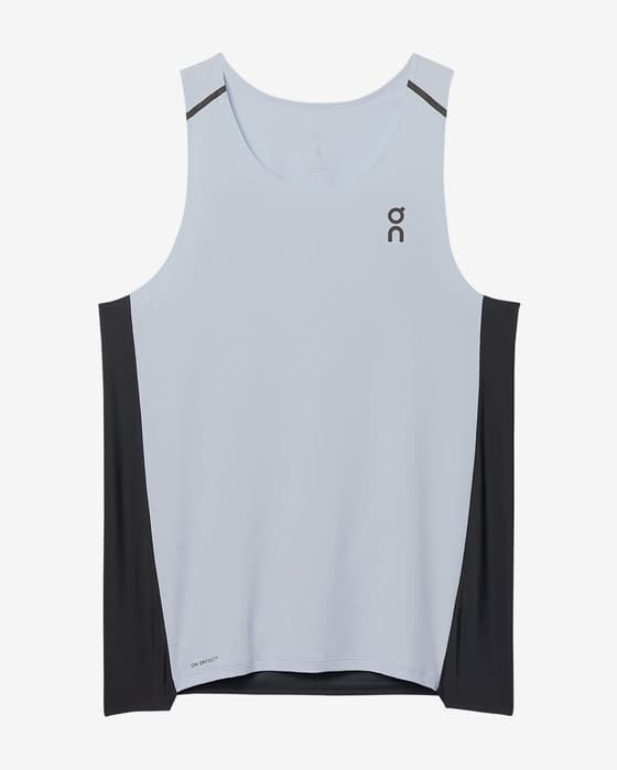 Camiseta On Performance sin mangas blanco negro