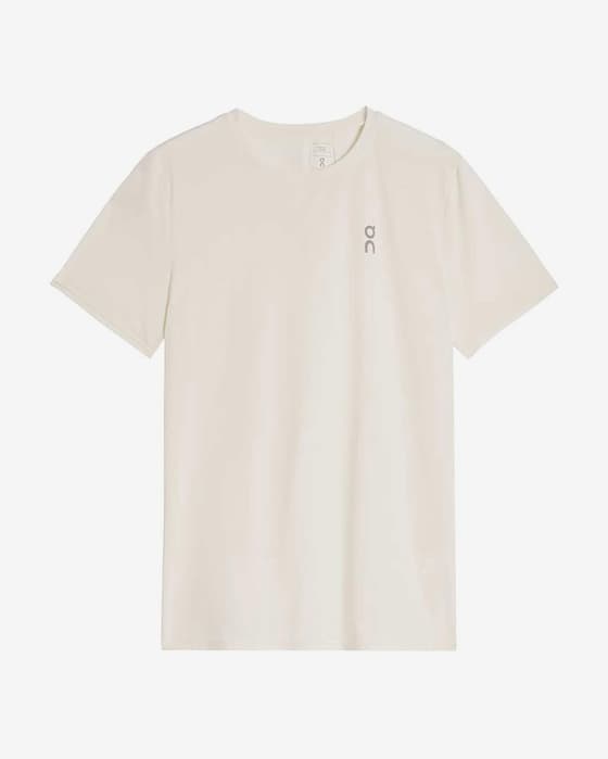 T-shirt On Core manches courtes blanc perle