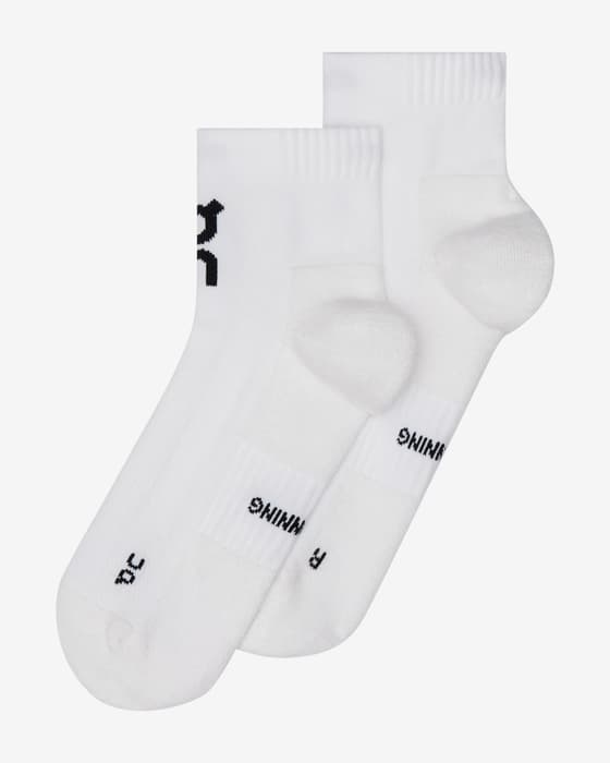 Calcetines On Core Run Mid blanco (2 pares)