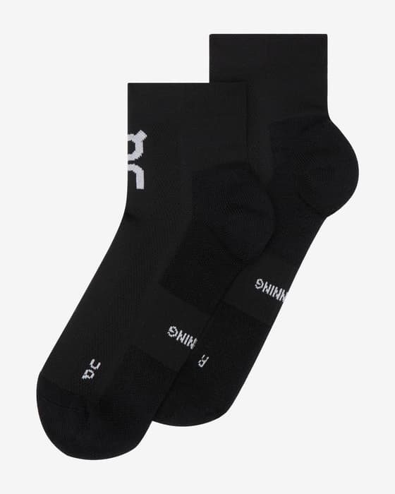 Calcetines On Core Run Mid negro (2 pares)