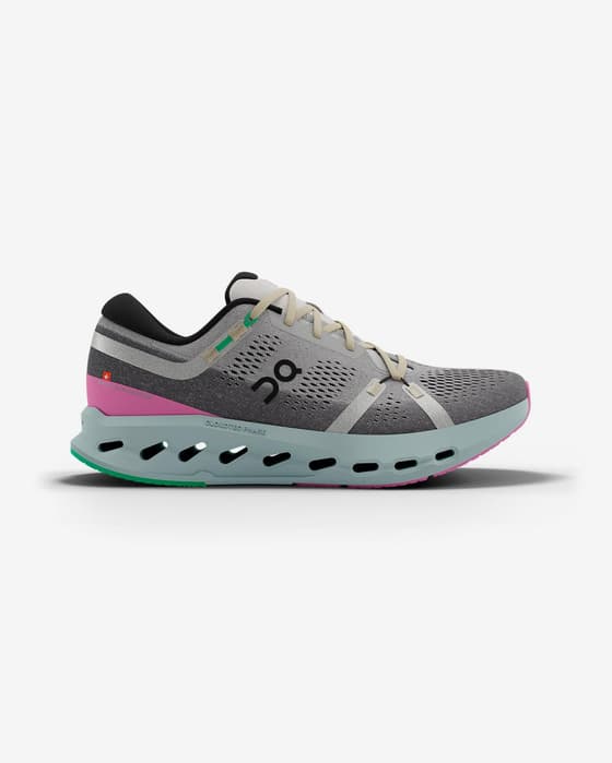 Zapatillas On Cloudsurfer 2 gris oscuro rosa