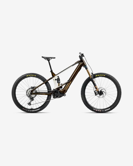 Bicicletta elettrica Orbea Wild M-Team marrone bianco