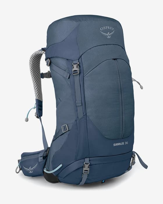 Mochila Osprey Sirrus 36L azul gris mujer