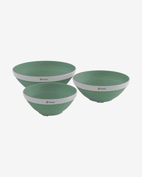 Conjunto de tigelas dobráveis Outwell Collaps verde mint