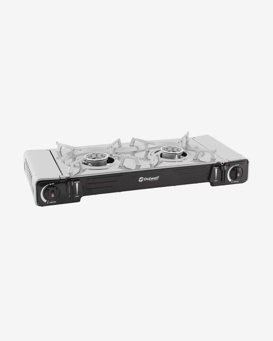 Cocina portátil Outwell Appetizer Maxi 2 fuegos MSF-1A gris plateado
