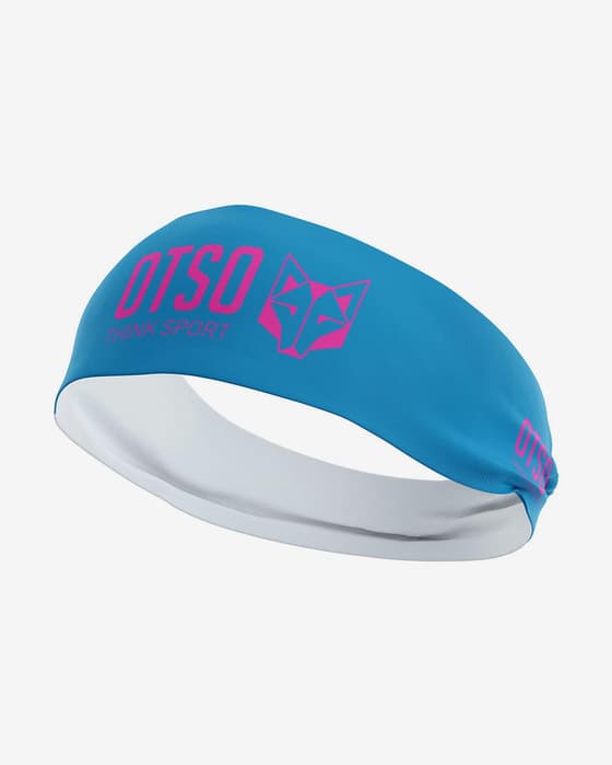 Fascia per la testa Otso Sport 10 cm blu rosa