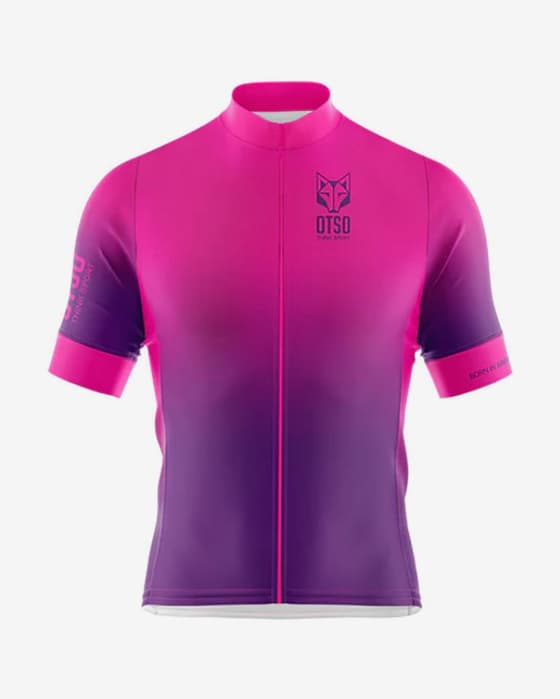 Maillot Otso Cycling manche courte rose lilas