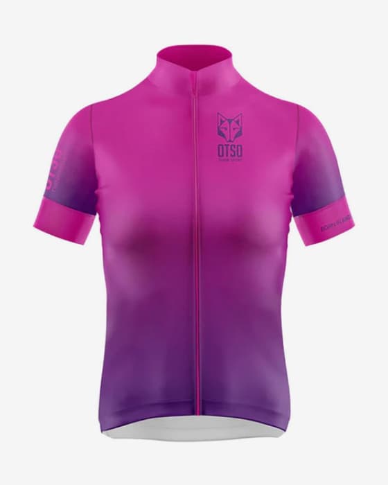 Maillot Otso Cycling manche courte rose lilas femme