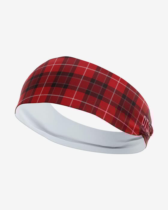 Cinta para la cabeza Otso LumberJack 8 cm rojo gris blanco