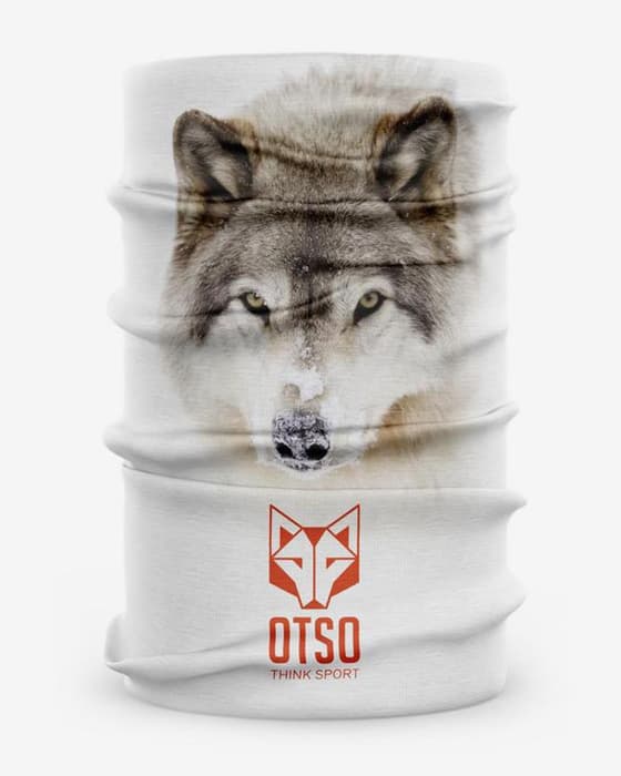 Tubular Otso Wolf blanco marrón rojo