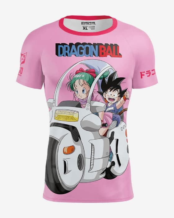 Camiseta Otso Dragon Ball manga corta rosa chicle