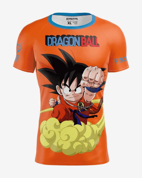 Camiseta Otso Dragon Ball manga corta naranja amarillo