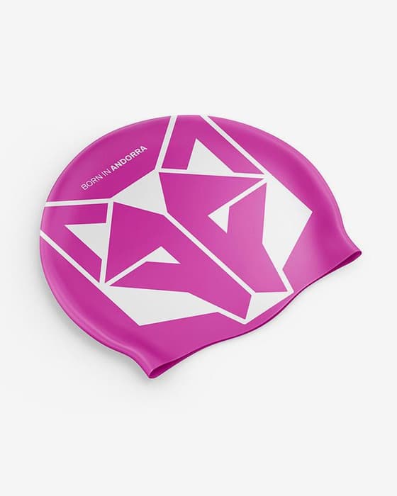 Gorro de natación Otso rosa blanco