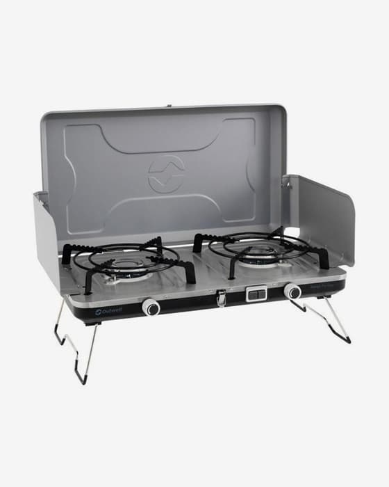 Cocina portátil Outwell Merapi Pro Duo gris plateado