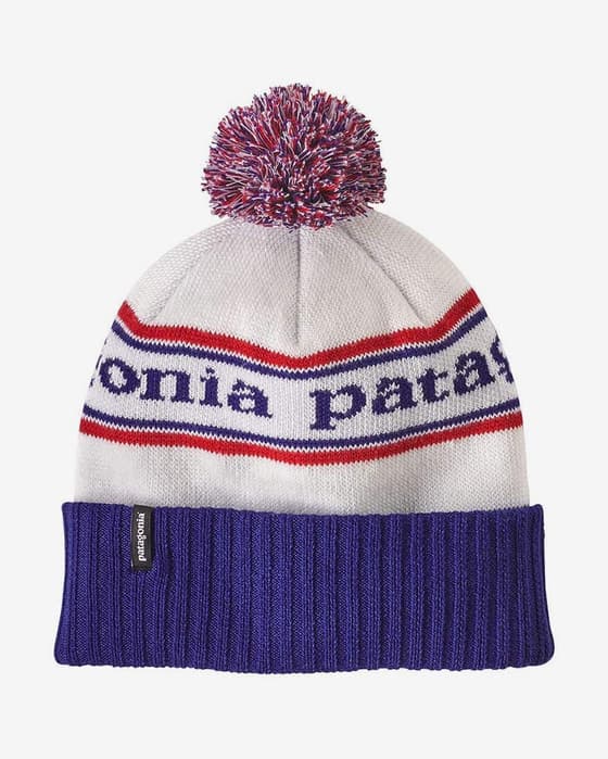 Gorro Patagonia Powder Town azul marino blanco