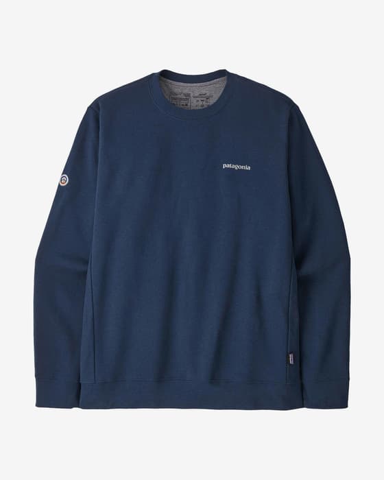 Sudadera Patagonia Fitz Roy Icon Uprisal Crew azul marino