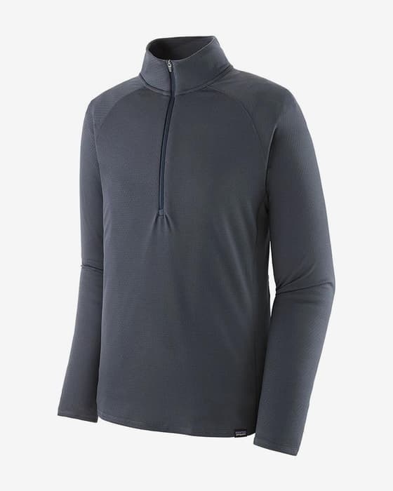 Camiseta interior Patagonia Capilene Half Zip manga larga gris oscuro