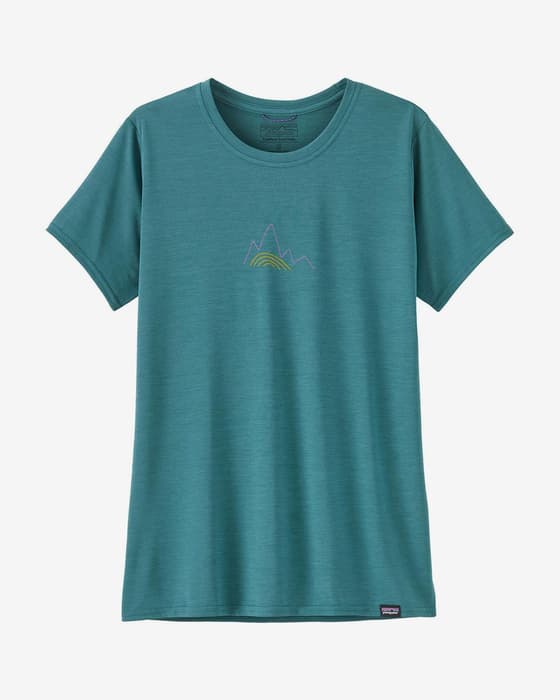 Patagonia Cool Daily Graphic Short Sleeve T-shirt turquoise blue Women