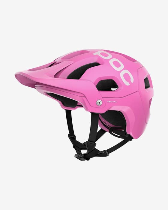 Casco POC Tectal rosa mate blanco