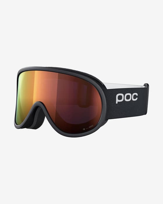 Masque POC Retina noir avec verre Clarity Intense Partly Sunny Orange