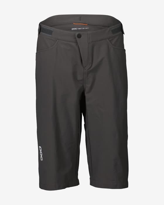Pantalón corto POC Essential MTB sin badana gris oscuro infantil