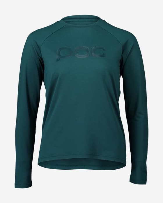 Maillot POC Reform Enduro manche longue bleu turquoise femme