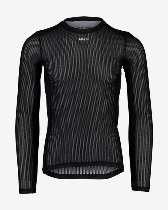 Camiseta interior POC Essential Layer manga larga negro