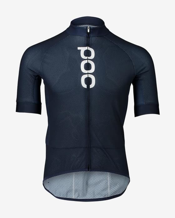 Maillot POC Essential Road Logo manche courte bleu marine