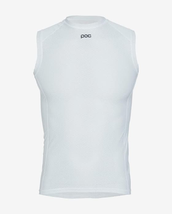 Camiseta interior POC Essential Layer sin mangas blanco