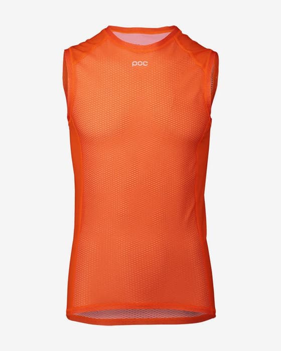Camiseta interior POC Essential Layer sin mangas naranja