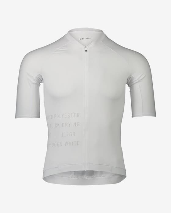 Maillot POC Pristine Print manche courte blanc