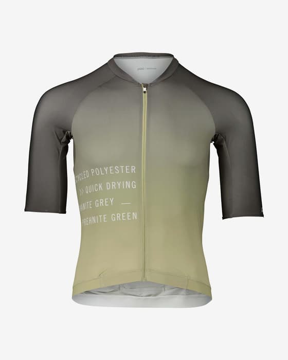 Maillot POC Pristine Print manche courte vert foncé dégradé