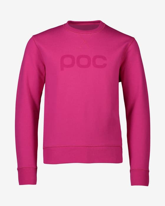 Sudadera POC Crew rosa infantil
