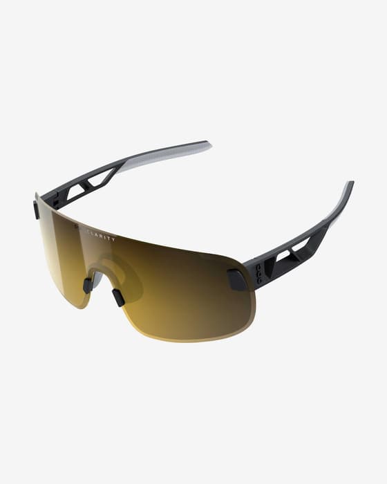 POC Elicit Glasses Black Clarity Road Light Gold Lens
