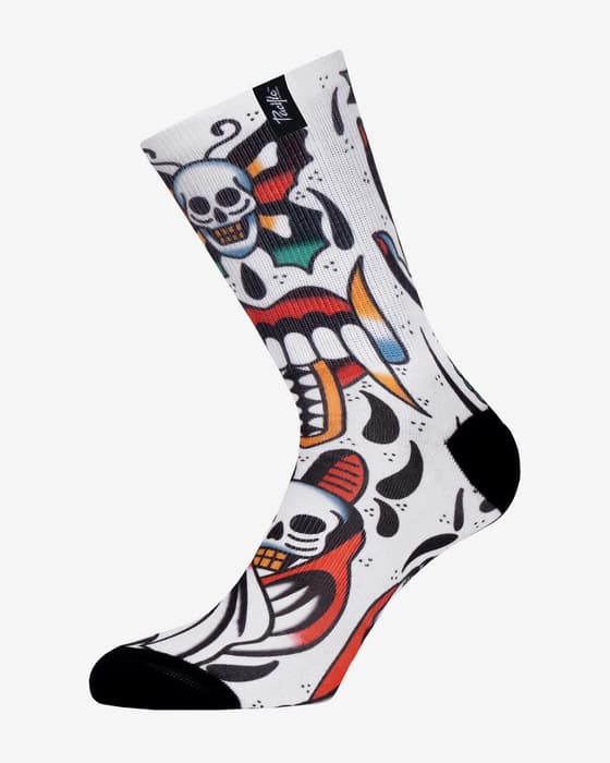 Calcetines Pacific & Co Skull blanco