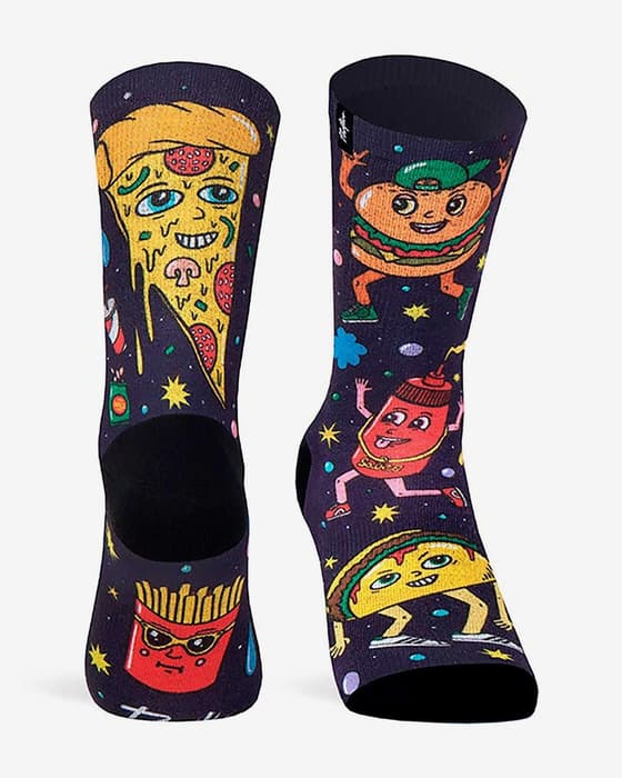 Calcetines Paficic & Co Fast Food negro